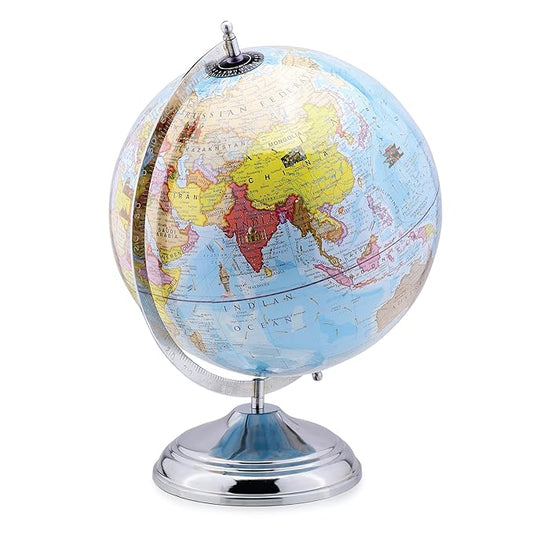 GLOBEDADDY 12 Inch Educational Globe with Heavy Metal Base