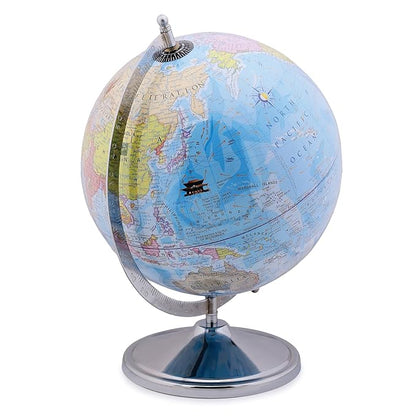 GLOBE DADDY Educational World Globe 10 Inch with Metal Stand