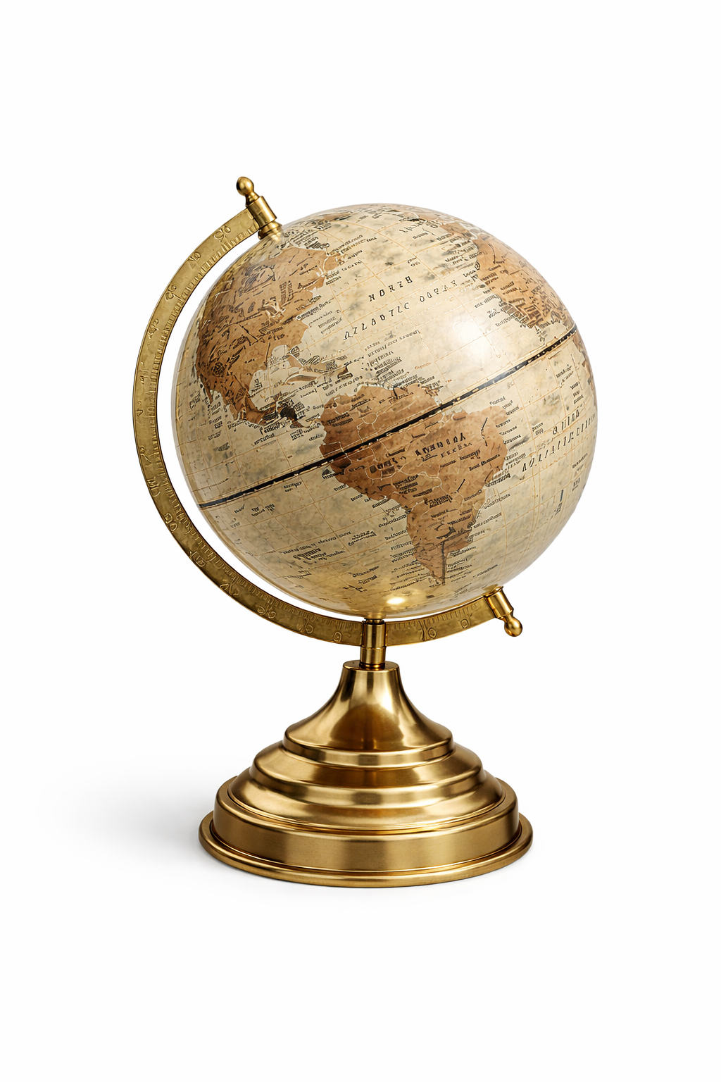 Decorative Globe with Metal Stand – Classic World Map Desk Ornament