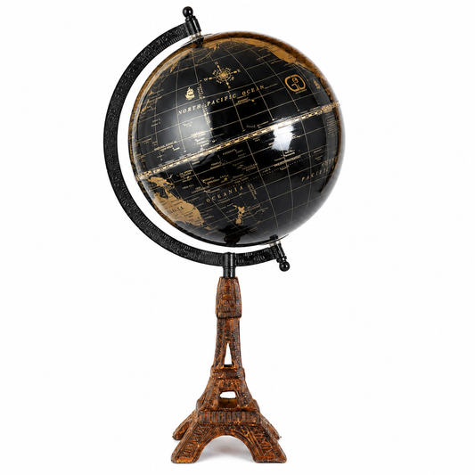 Traveller World Globe with Unique Eiffel Tower Base